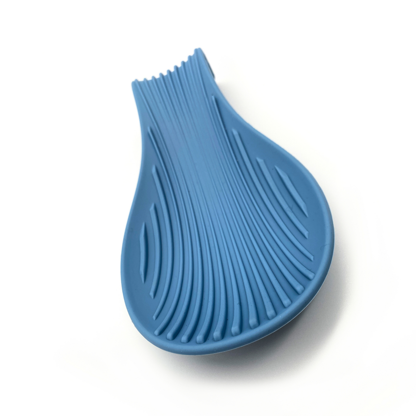 Soporte de silicona azul cielo para cucharas y utensilios de cocina