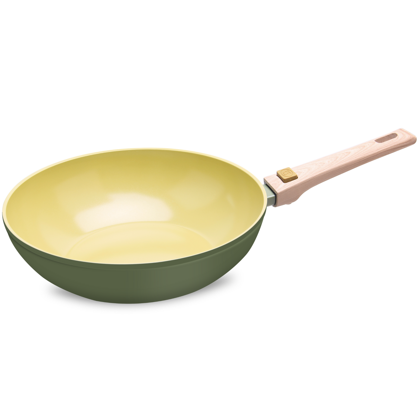 AmVegan wok with removable handle, suitable for oven and all types of cookers, including induction