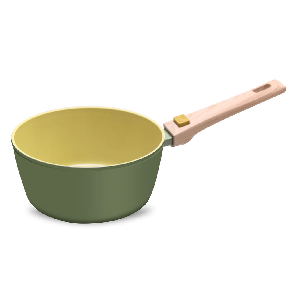 Set AmVegan cazo 20 cms + cacerola 24 cms de Ø con mango desmontable, aptos para horno y todo tipo de cocinas incluso inducción