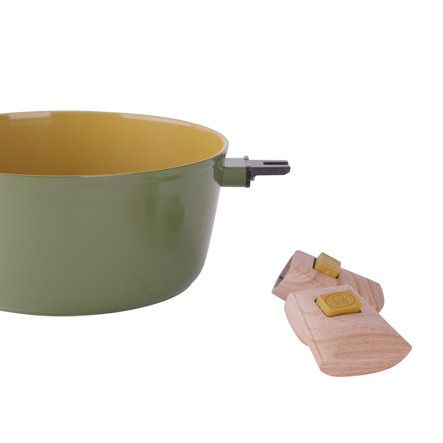 Set AmVegan cazo 20 cms + cacerola 24 cms de Ø con mango desmontable, aptos para horno y todo tipo de cocinas incluso inducción