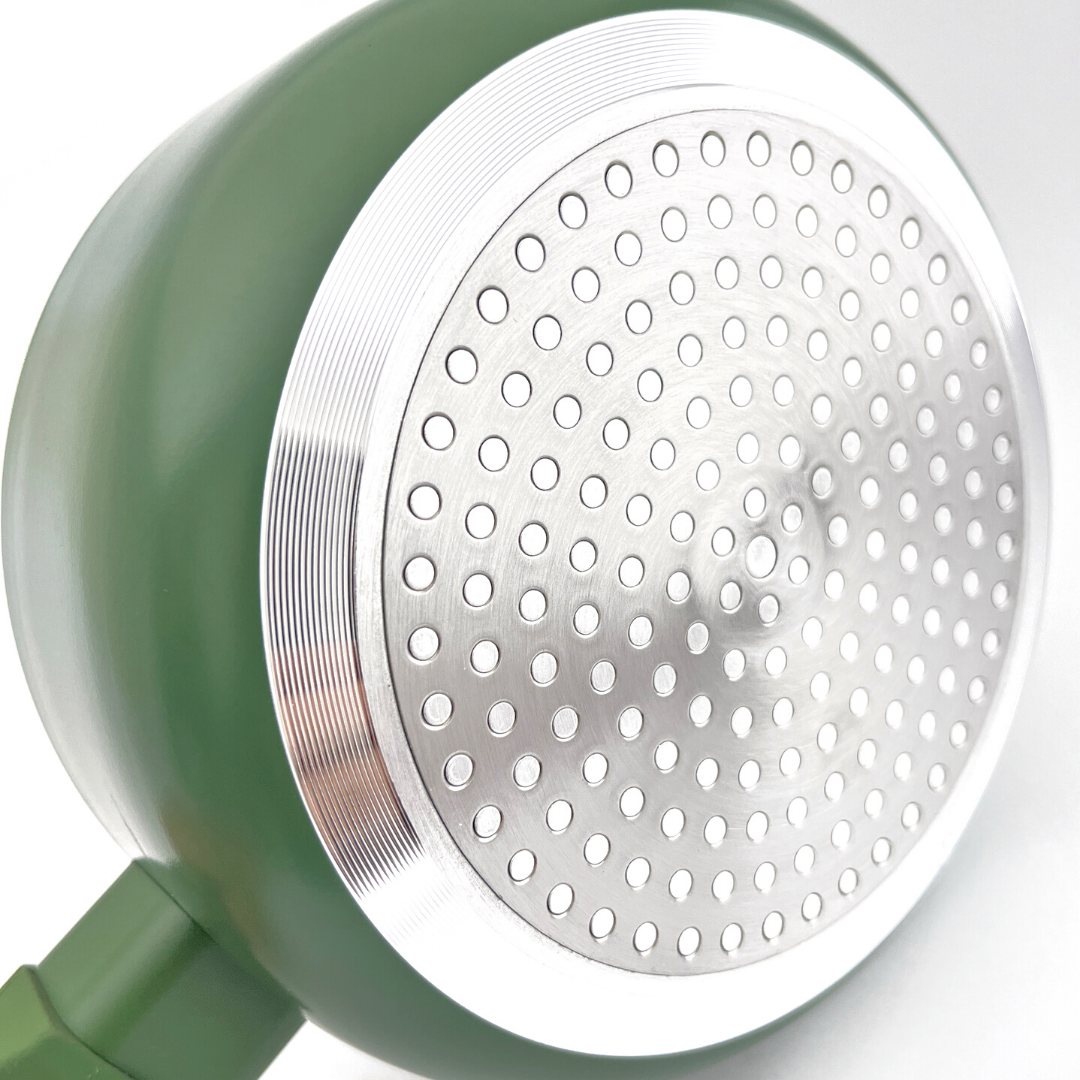 COLORS jungle green saucepan, suitable for all types of cookers, including induction