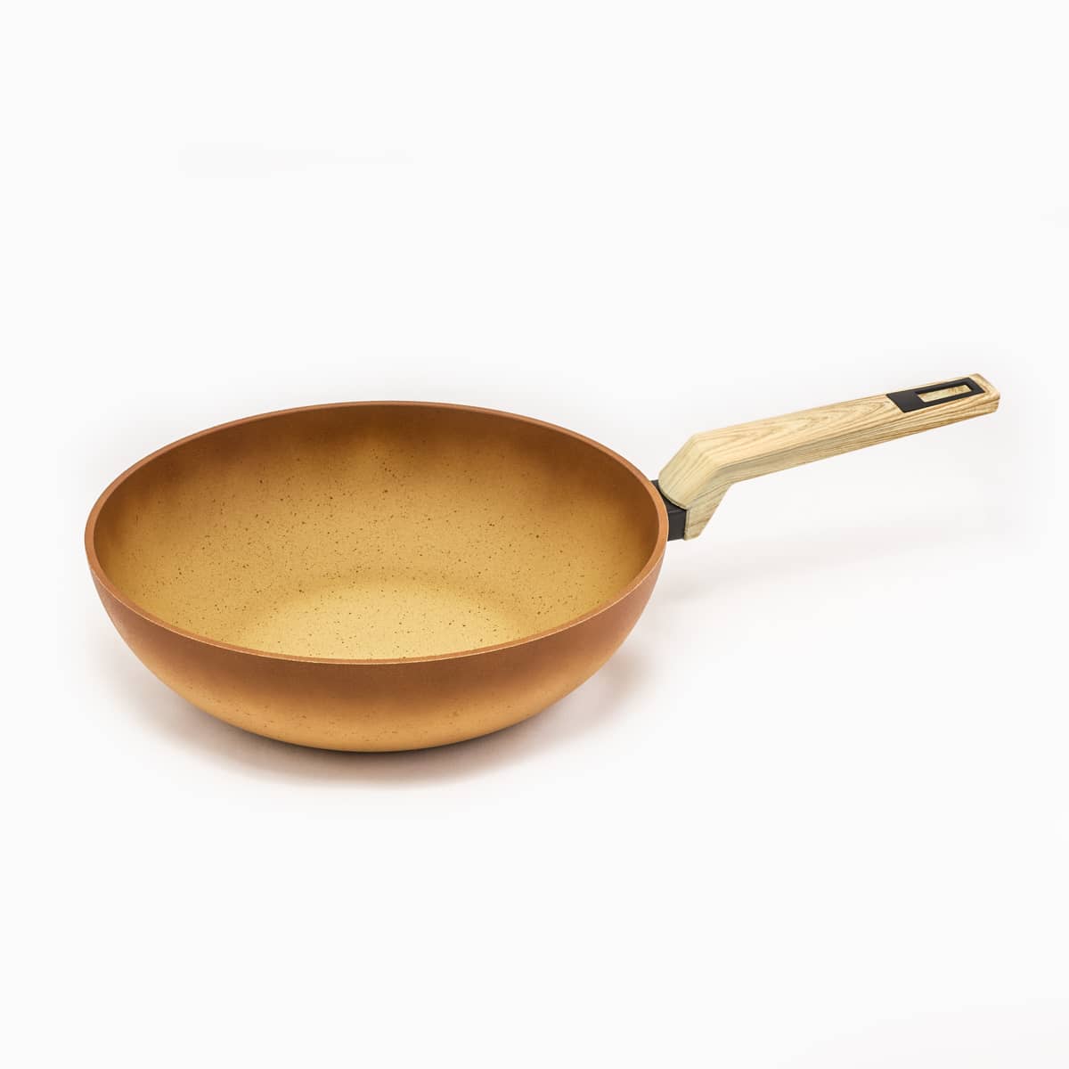 Wok Terracotta acabado polvo de piedra. Apta para todo tipo de cocinas, incluso inducción