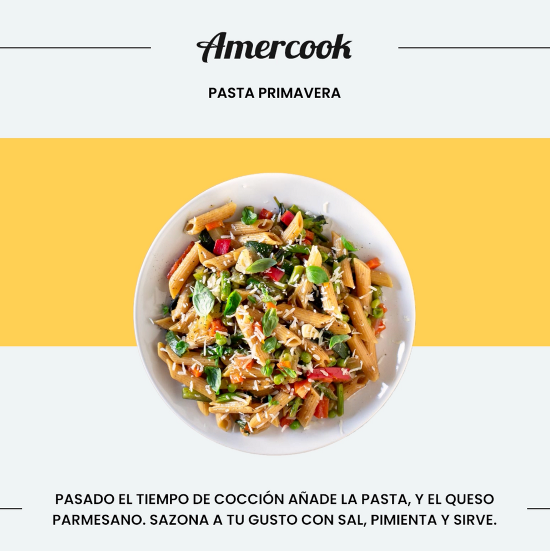 Dale la bienvenida a esta nueva estación con... ¡pasta primavera!