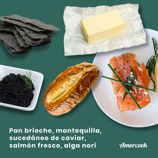 Revisión del clásico canapé de salmón de Navidad