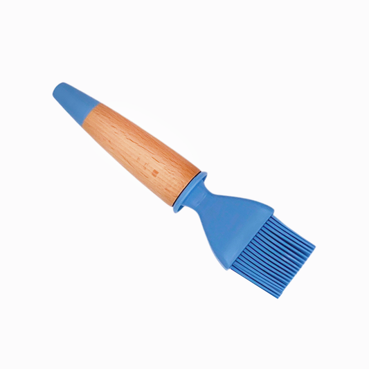 Silicone and bamboo wood pastry brush