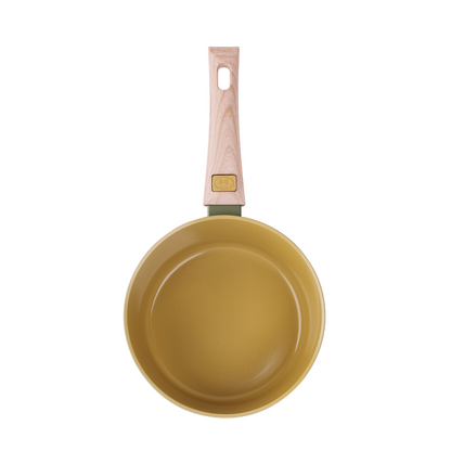 AmVegan saucepan with removable handle, suitable for oven and all types of cookers, including induction 
