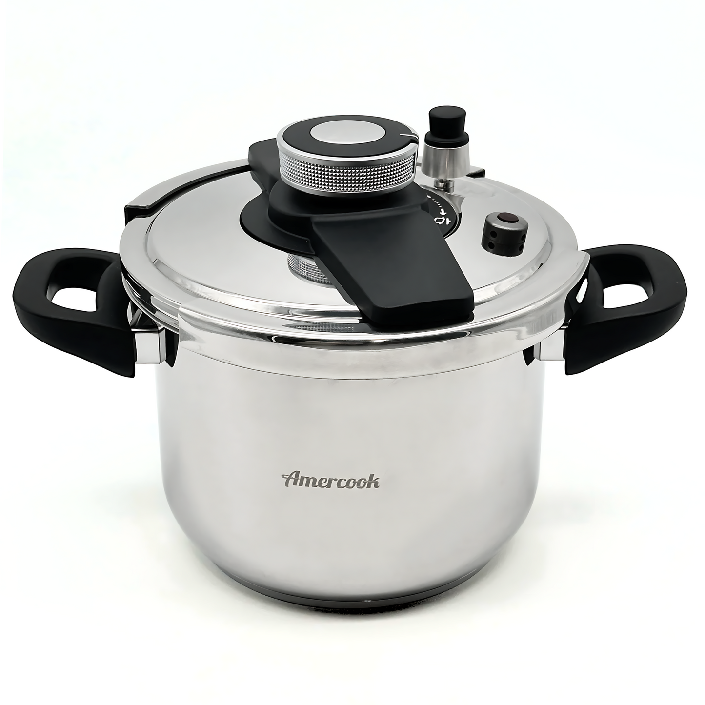 Easy Open pressure cooker with easy one hand opening system