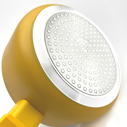 COLORS lemon yellow saucepan, suitable for all types of cookers, including induction 