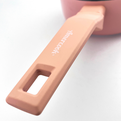 Cazo COLORS rosa pastel, apto para todo tipo de cocina incluso inducción