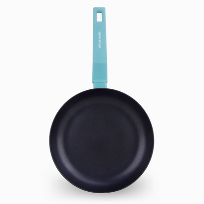 Set of 2 sky blue COLORS frying pans, suitable for all types of cookers, including induction 