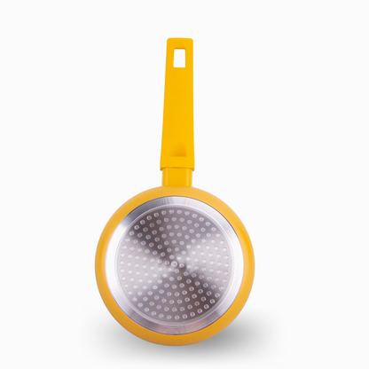 COLORS lemon yellow saucepan, suitable for all types of cookers, including induction 
