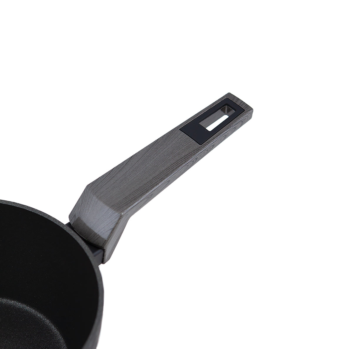 Black Ice saucepan with diamond finish lid. For all types of cookers, including induction