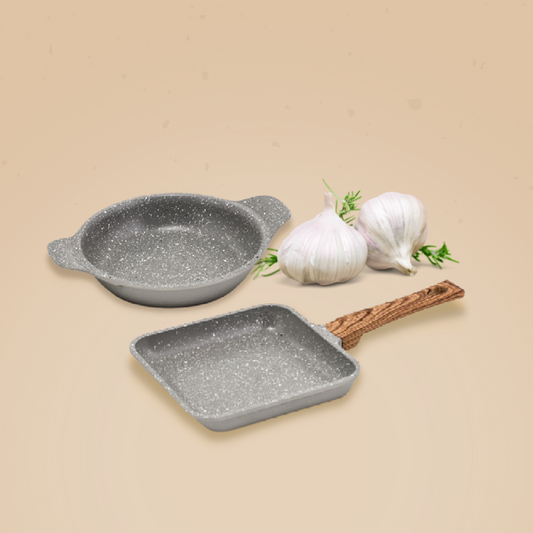 Pack de Mini Grill + Mini Cazuela Capriccio para todo tipo de cocinas salvo inducción