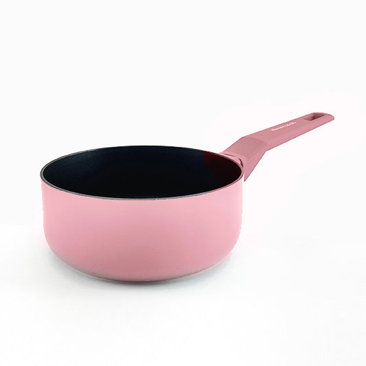 Cazo COLORS rosa pastel, apto para todo tipo de cocina incluso inducción