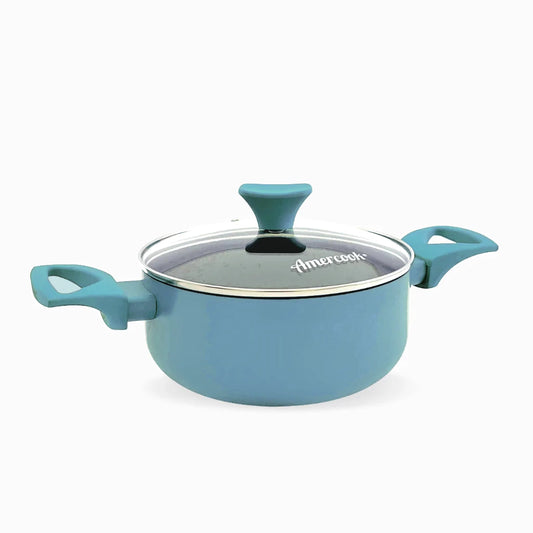 COLORS sky blue saucepan, suitable for all types of cookers, including induction 