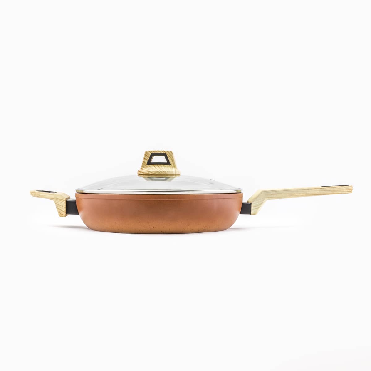 Sartén honda con tapa Terracotta